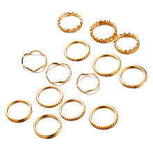 Load image into Gallery viewer, IF ME 30pcs/set Vintage Punk Gold Ring