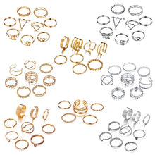 Load image into Gallery viewer, IF ME 30pcs/set Vintage Punk Gold Ring