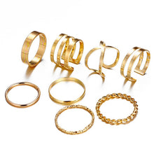 Load image into Gallery viewer, IF ME 30pcs/set Vintage Punk Gold Ring