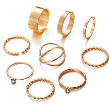 Load image into Gallery viewer, IF ME 30pcs/set Vintage Punk Gold Ring
