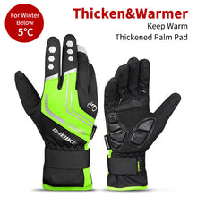Load image into Gallery viewer, INBIKE Winter Cycling Gloves Touch Screen MTB Bike Gloves Sport Shockproof Full Finger Reflective Winter Bicycle Glove For Men