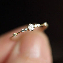 Load image into Gallery viewer, Rose Gold Color Twist Classical Cubic Zirconia Wedding Engagement Ring for Woman Girls Austrian Crystals Gift Rings Bague Femme