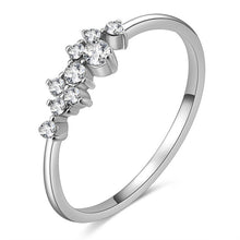 Load image into Gallery viewer, Rose Gold Color Twist Classical Cubic Zirconia Wedding Engagement Ring for Woman Girls Austrian Crystals Gift Rings Bague Femme