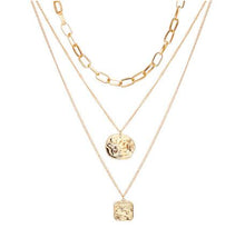 Load image into Gallery viewer, 17KM Fashion Multi Layer Lock Portrait Pendants Necklaces