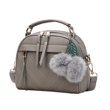 Load image into Gallery viewer, PU Leather Handbag For Women Girl Fashion Tassel Messenger Bags With Ball Bolsa Female Shoulder Bags Ladies Party Crossby Bag