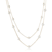 Load image into Gallery viewer, RAVIMOUR 4 Colos Red Simulated Pearl Necklace