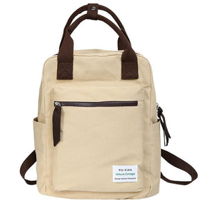 Style Canvas Backpack For Women