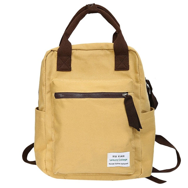 Style Canvas Backpack For Women