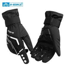 Load image into Gallery viewer, INBIKE Winter Cycling Gloves Touch Screen MTB Bike Gloves Sport Shockproof Full Finger Reflective Winter Bicycle Glove For Men
