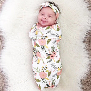 Newborn Infant Baby Swaddle Blanket Sleeping Swaddle Muslin