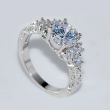 Load image into Gallery viewer, Fashion Beautiful Silver Crystal Zircon Ring Size 6/7/8/9/10 Hot Sale High Quality for Bride Women
