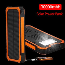 Load image into Gallery viewer, Huge Capacity Solar Power Bank 30000mAh
