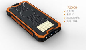 Huge Capacity Solar Power Bank 30000mAh