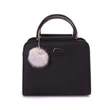 Load image into Gallery viewer, Hot Sale Handbag Women Casual Tote Bag Female Large Shoulder Messenger Bags High Quality PU Leather Handbag With Fur Ball Bolsa
