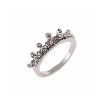 Load image into Gallery viewer, Fashion Vintage Silver Crystal Drill Hollow Crown Shaped Queen
