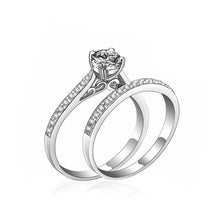 Load image into Gallery viewer, KISSWIFE 2pcs/lot Silver Double Ring
