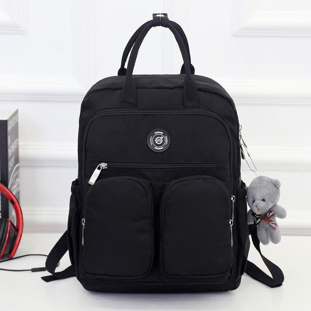 Fashion Woman Backpack Waterproof Nylon