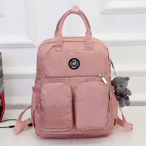 Fashion Woman Backpack Waterproof Nylon